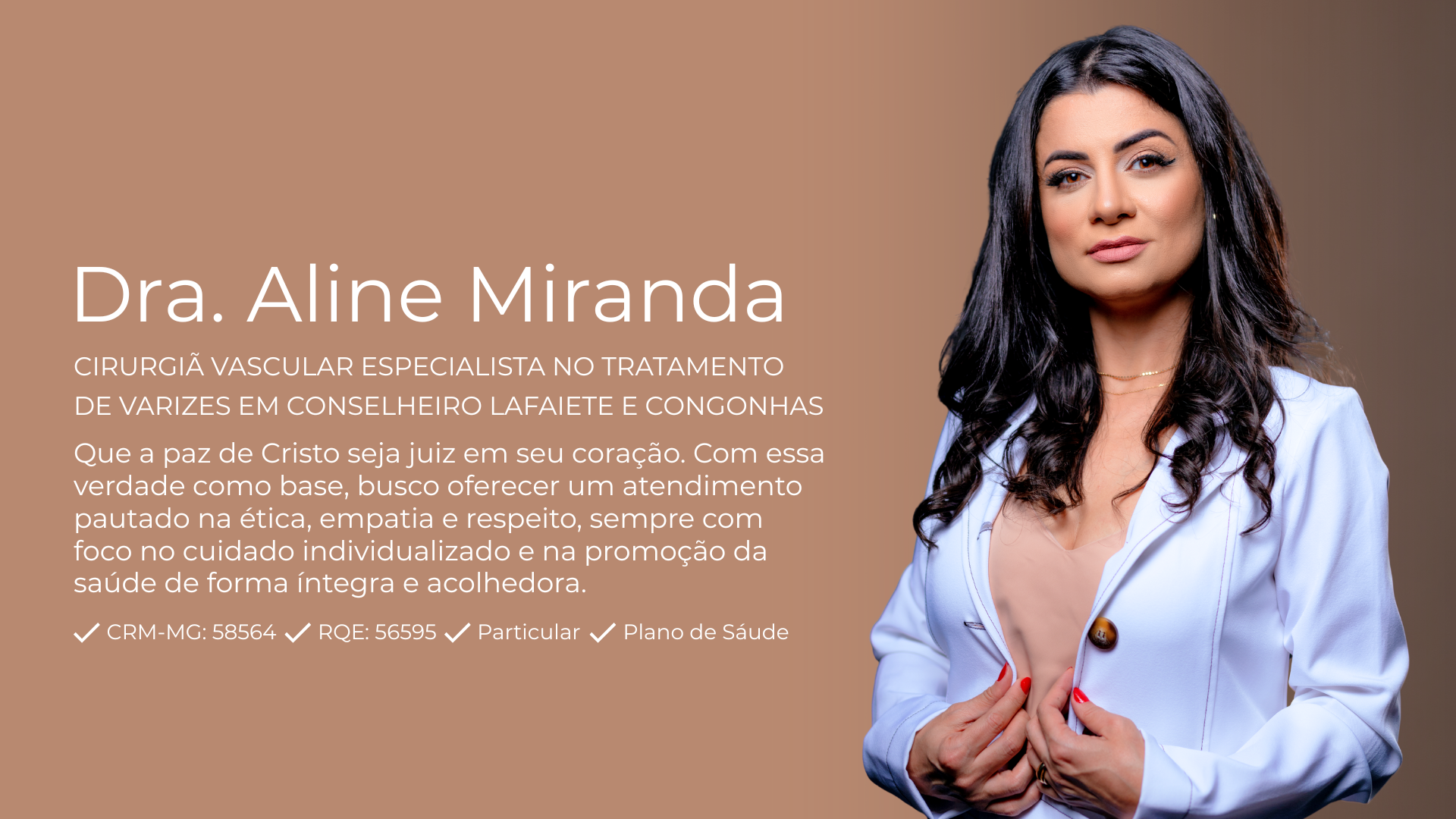 Angiologista e Cirurgiã Vascular em Conselheiro Lafaiete e em Congonhas | Especialista no Tratamento de Varizes e no Tratamento de Lipedema
